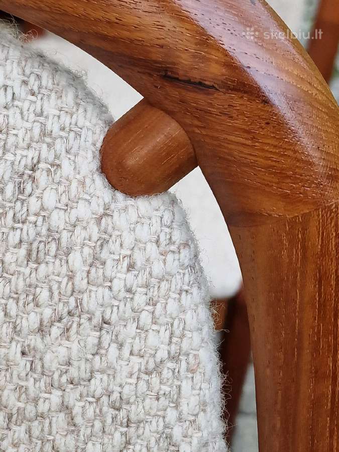 Vintažinės mid century tikmedžio kėdės - nuotraukos Nr. 20