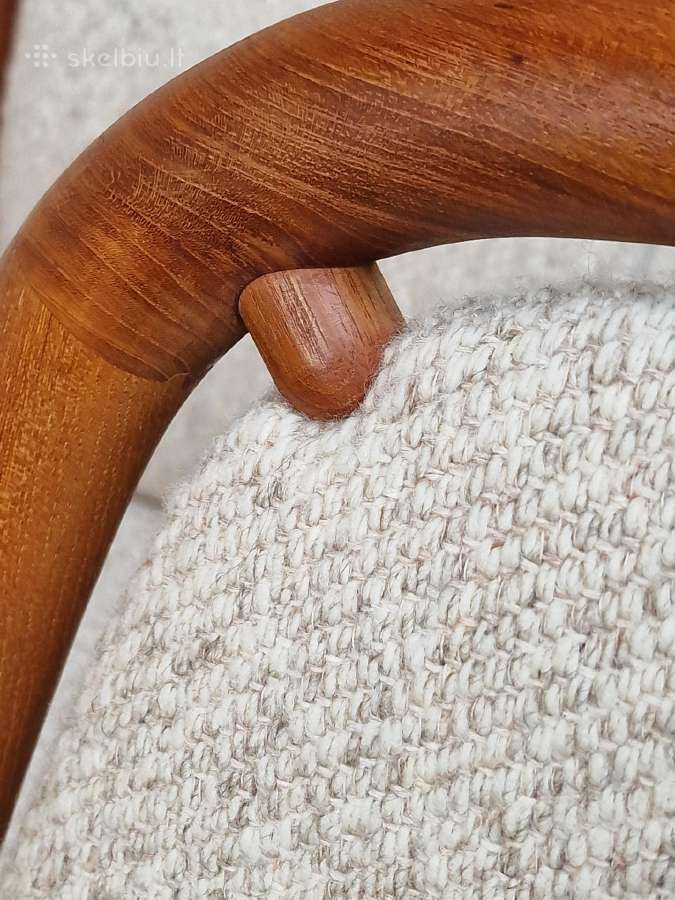 Vintažinės mid century tikmedžio kėdės - nuotraukos Nr. 21