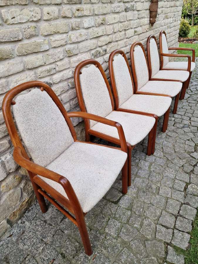 Vintažinės mid century tikmedžio kėdės - nuotraukos Nr. 23