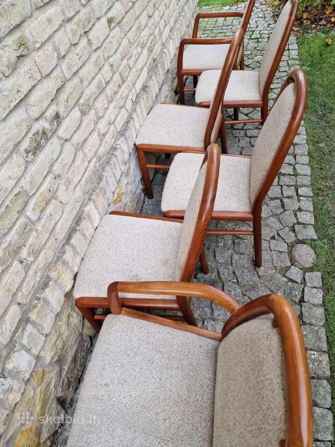 Vintažinės mid century tikmedžio kėdės - nuotraukos Nr. 25