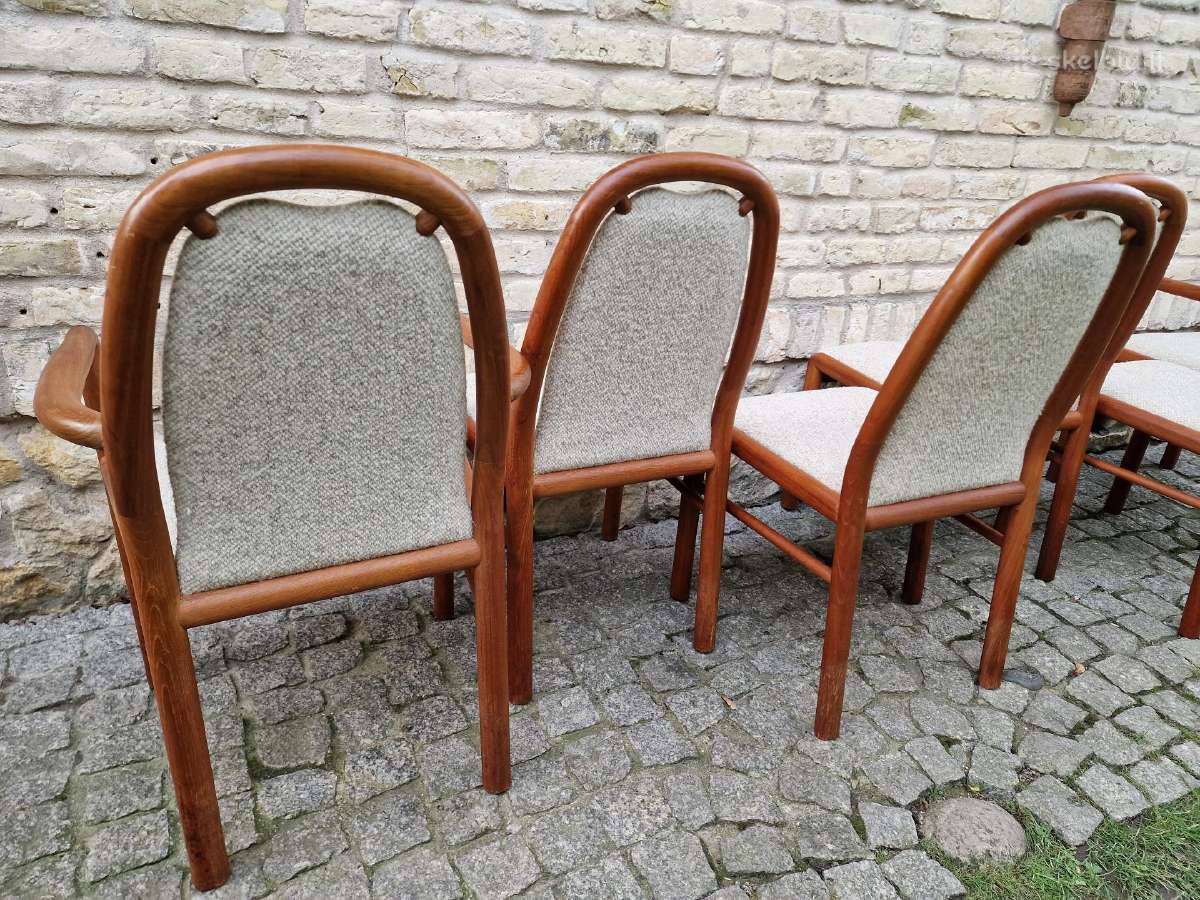 Vintažinės mid century tikmedžio kėdės - nuotraukos Nr. 26