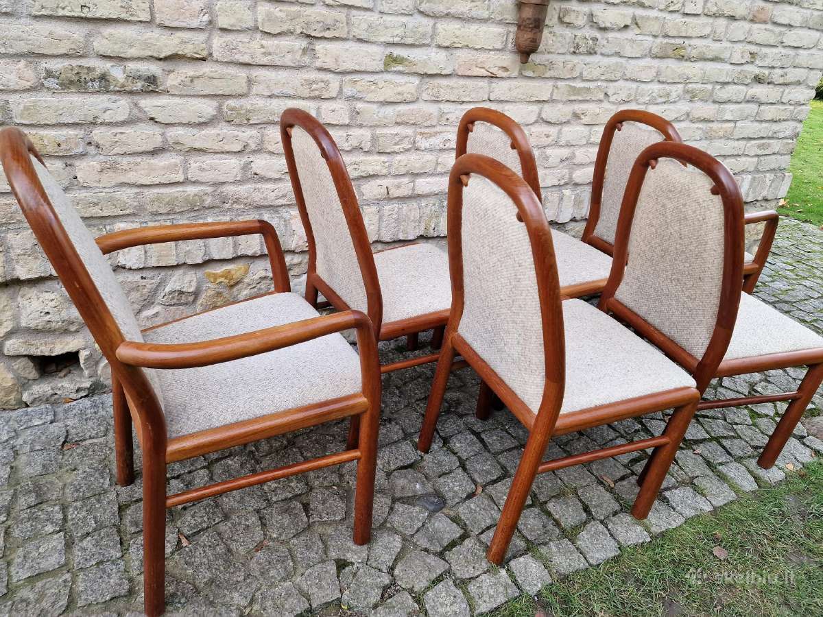 Vintažinės mid century tikmedžio kėdės - nuotraukos Nr. 27