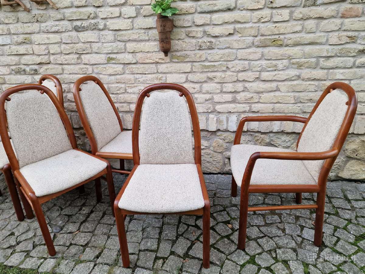 Vintažinės mid century tikmedžio kėdės - nuotraukos Nr. 29