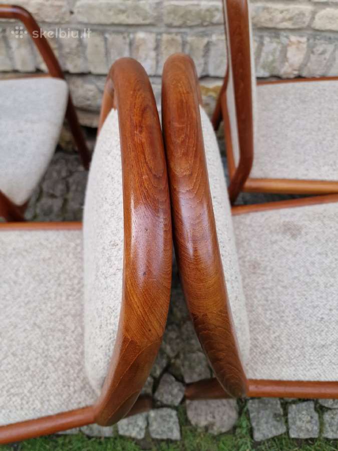 Vintažinės mid century tikmedžio kėdės - nuotraukos Nr. 33