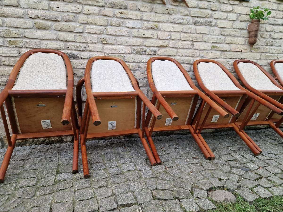 Vintažinės mid century tikmedžio kėdės - nuotraukos Nr. 36
