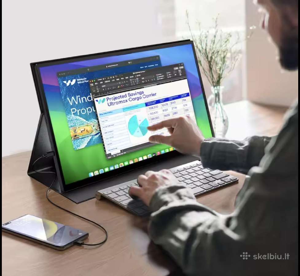 Liečiamas mobilus 18,5 usb-c Hdmi monitorius - nuotraukos Nr. 2