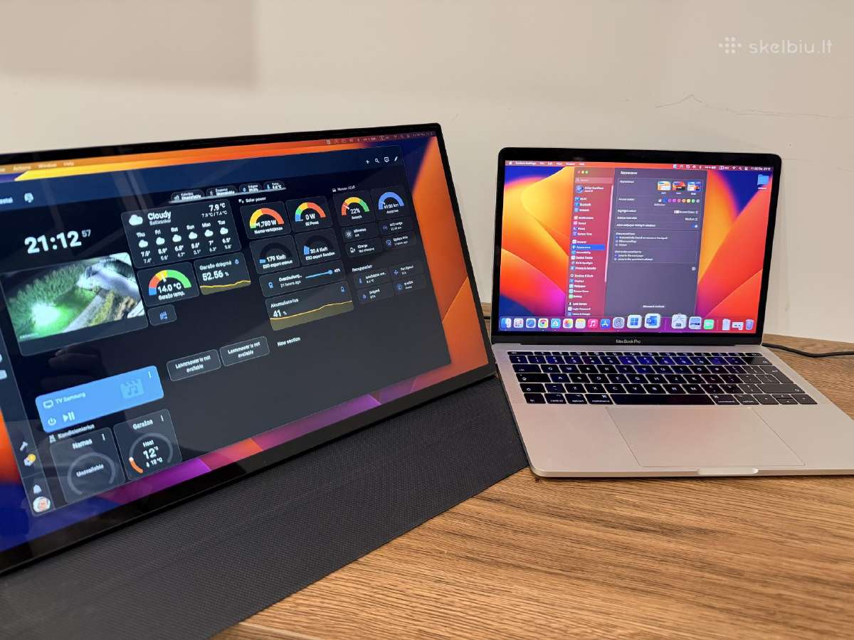 Liečiamas mobilus 18,5 usb-c Hdmi monitorius
