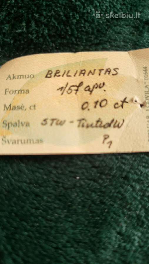 Auksinis žiedas su deimantu - nuotraukos Nr. 3
