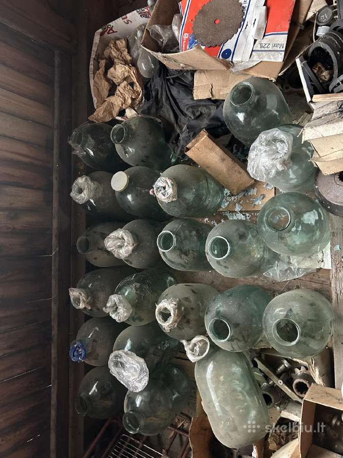 10l stiklines talpos-buteliai