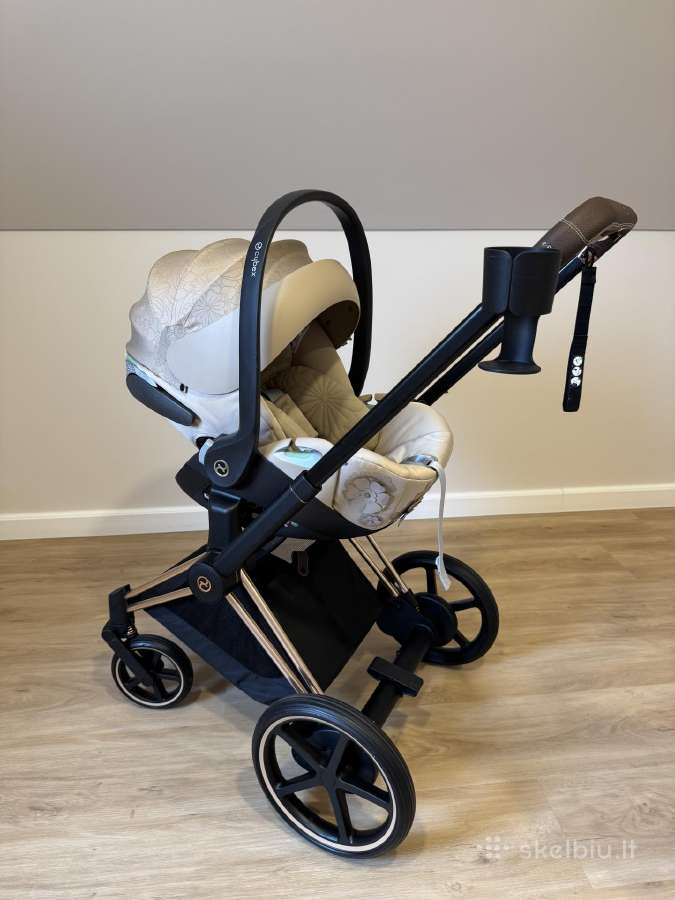 Cybex E-priam V4 Rose Gold 3in1 vežimėlis - nuotraukos Nr. 6