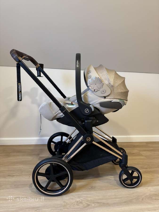 Cybex E-priam V4 Rose Gold 3in1 vežimėlis - nuotraukos Nr. 7