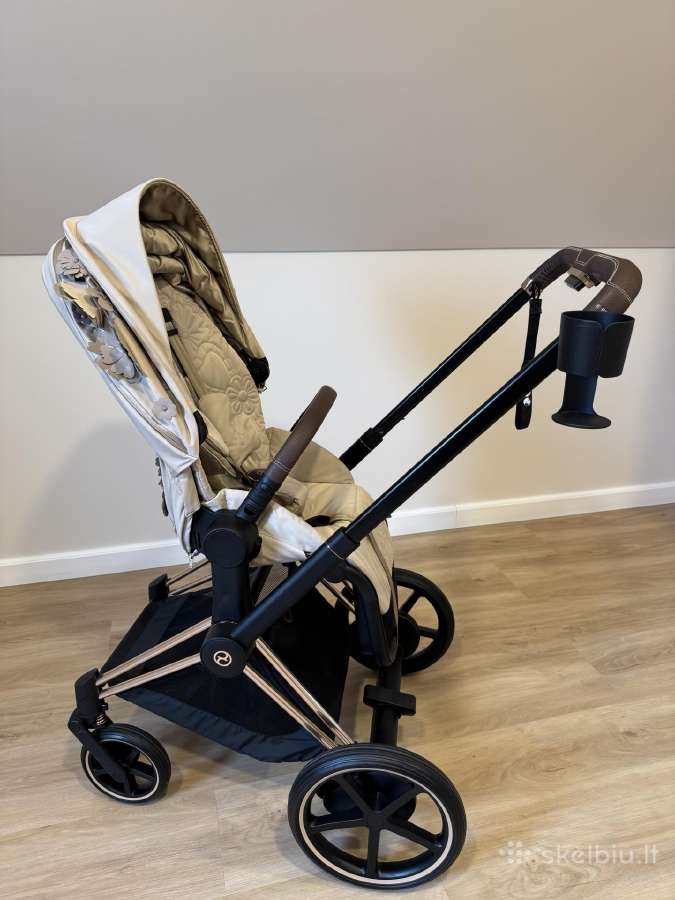 Cybex E-priam V4 Rose Gold 3in1 vežimėlis - nuotraukos Nr. 8