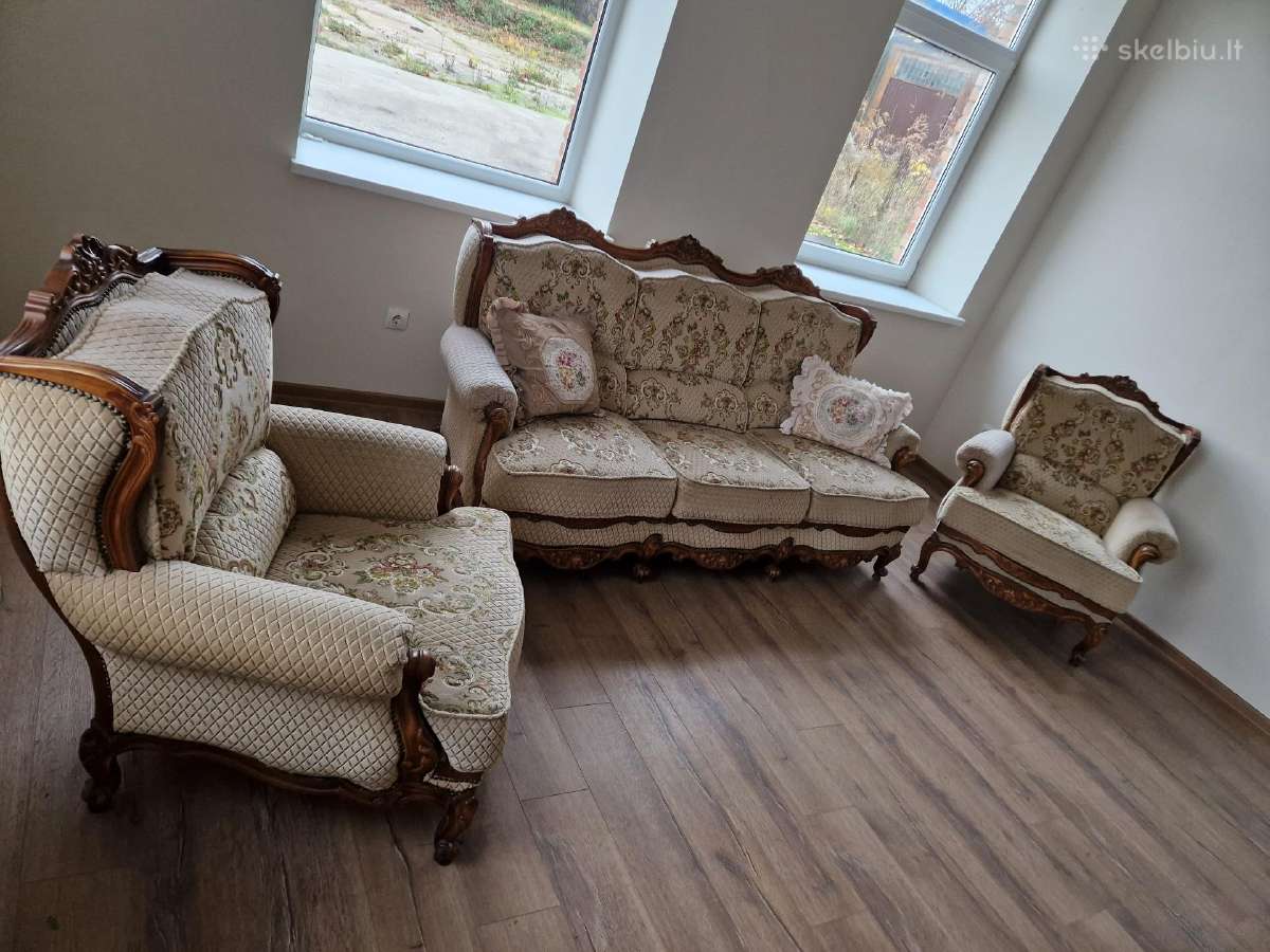 Svetainės sofa ir du foteliai - nuotraukos Nr. 3