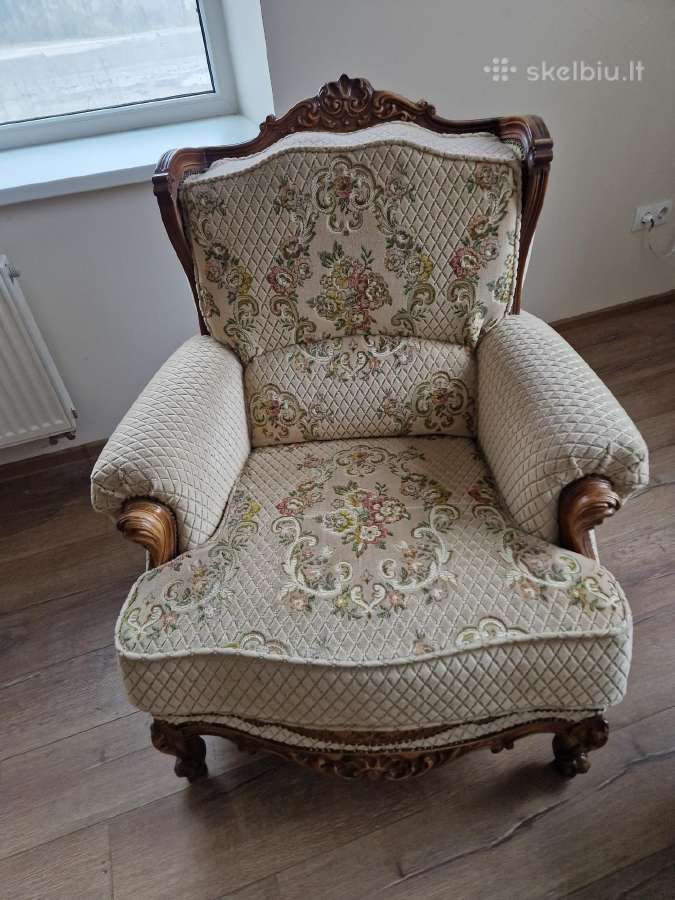 Svetainės sofa ir du foteliai - nuotraukos Nr. 5