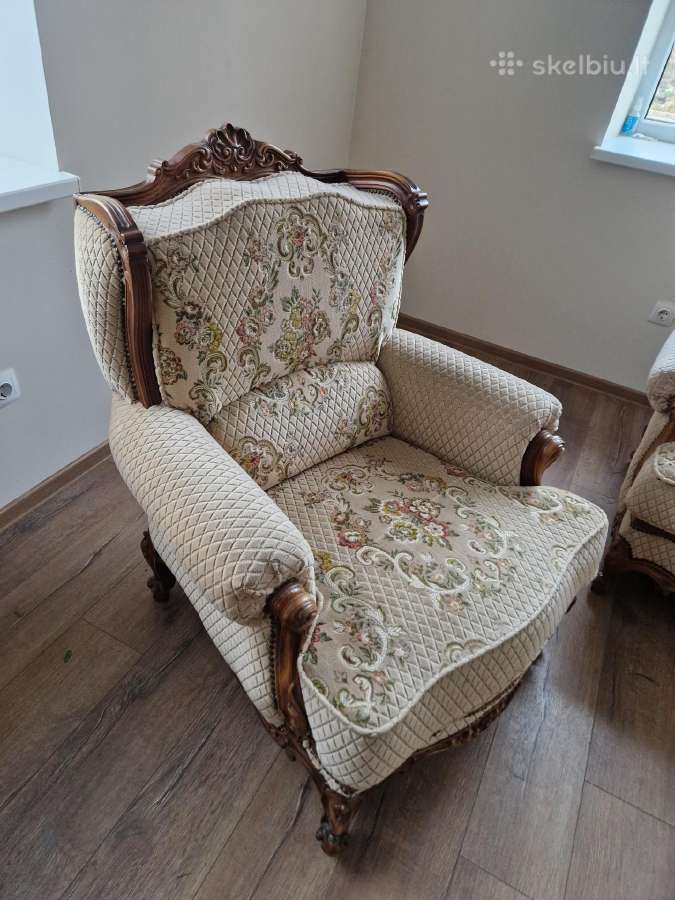 Svetainės sofa ir du foteliai - nuotraukos Nr. 6