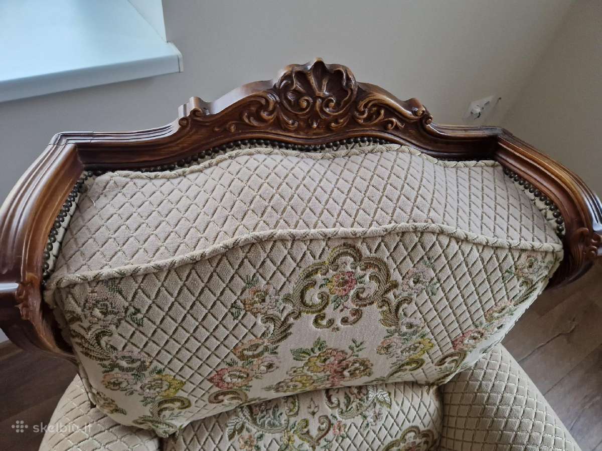 Svetainės sofa ir du foteliai - nuotraukos Nr. 7