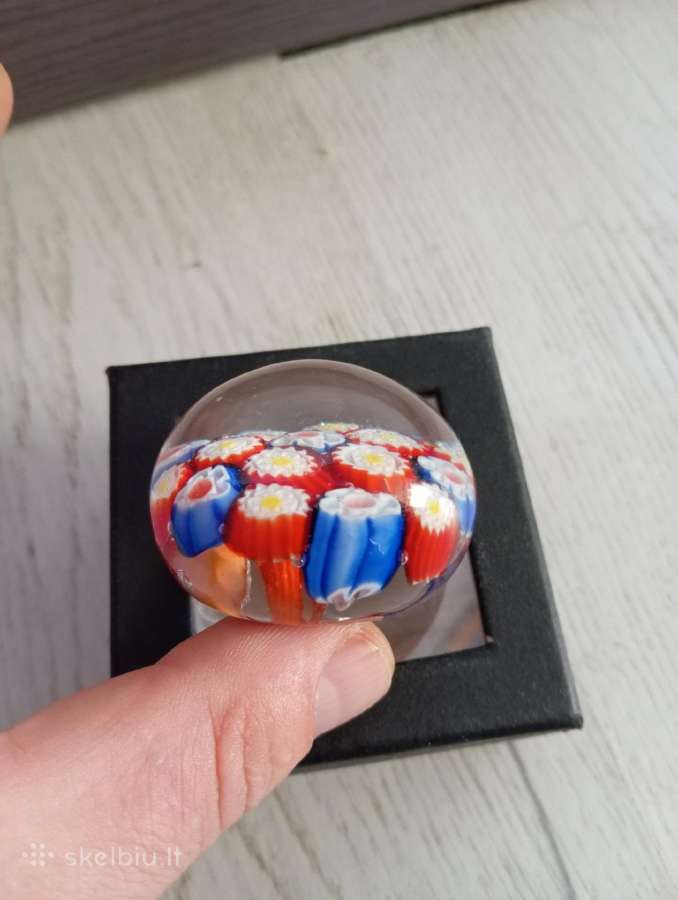 Millefiori stiklinis Prespapje - nuotraukos Nr. 4