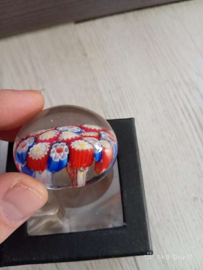Millefiori stiklinis Prespapje - nuotraukos Nr. 5