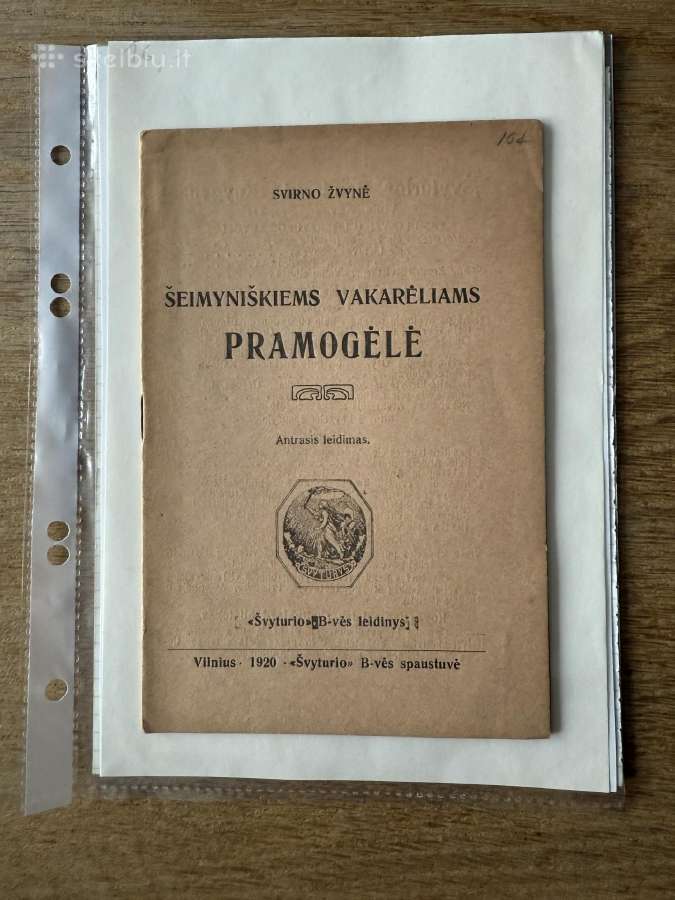 Šeimyniškiems vakarėliams pramogėlė 1920