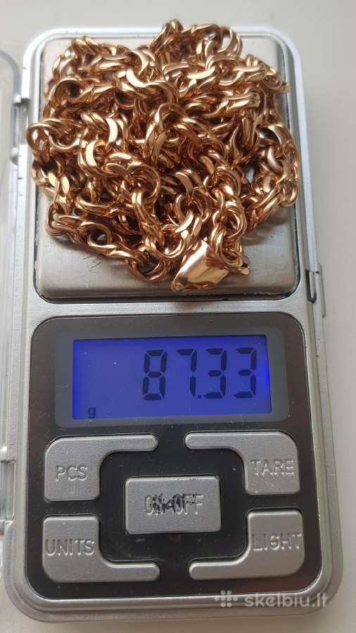 Naujas platus Bismarkas auksine grandinele 87,3gr - nuotraukos Nr. 7