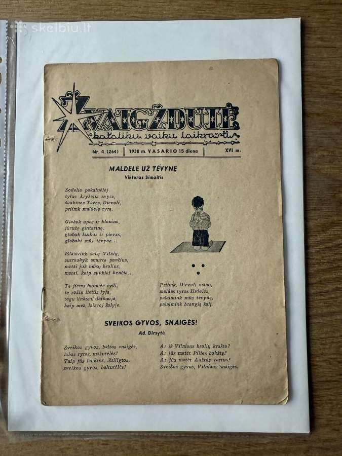 Žvaigždutė tarpukario laikraštis vaikams 1938