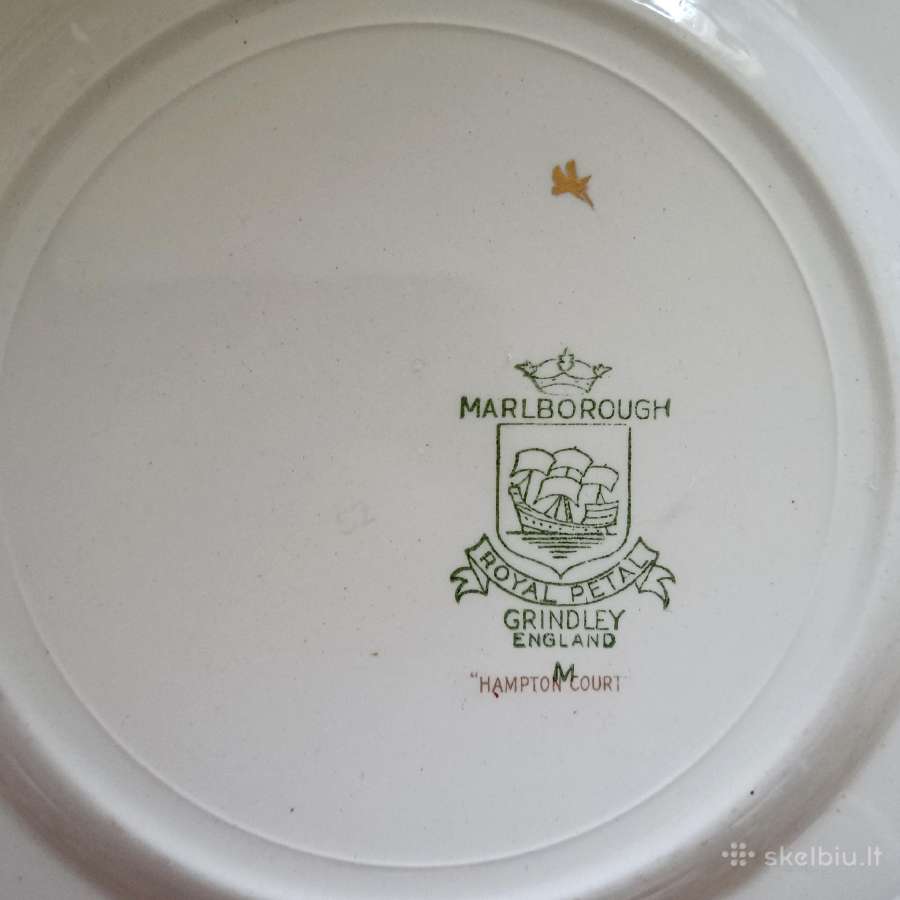 3 vintažinės sumuštinių lėkštės Malborough Royal - nuotraukos Nr. 2
