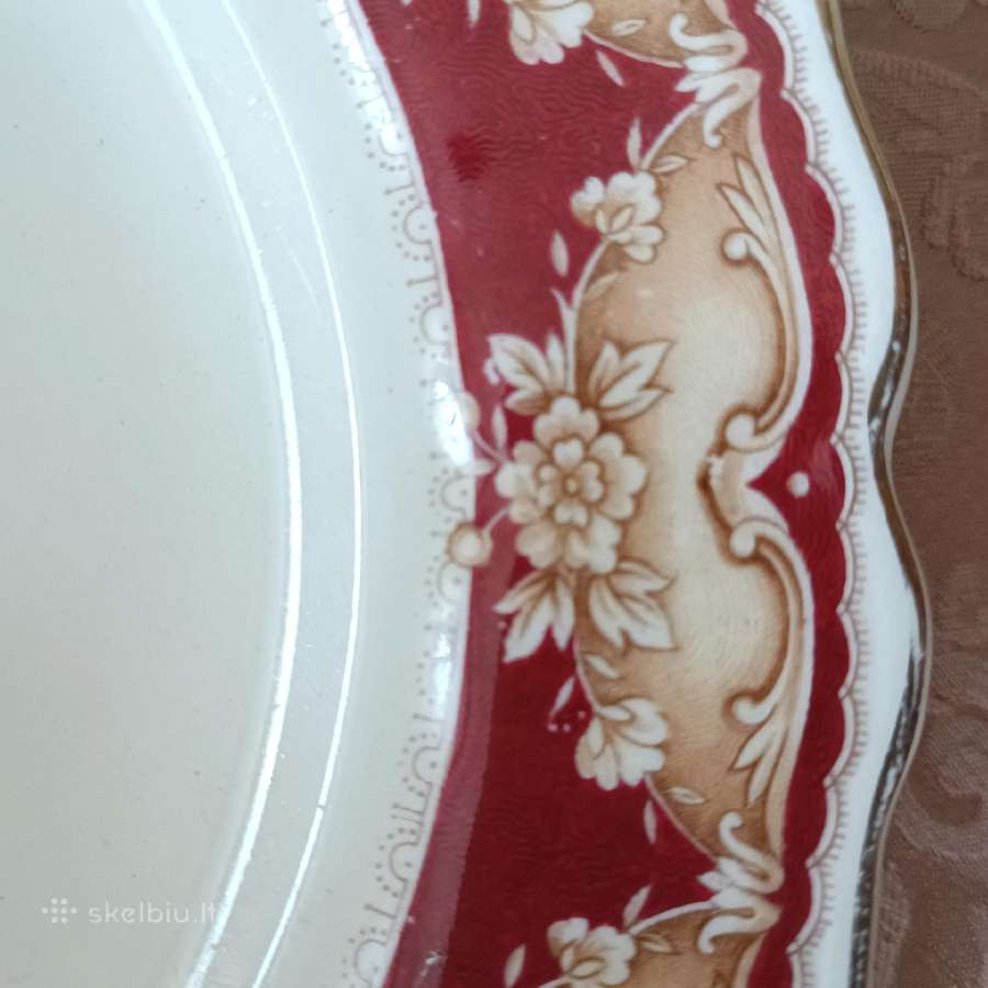3 vintažinės sumuštinių lėkštės Malborough Royal - nuotraukos Nr. 3