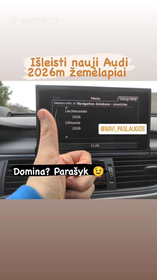Audi Usa-eu VW Seat Skoda Waze Carplay App Connect - nuotraukos Nr. 9