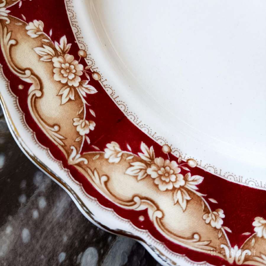 3 vintažinės sumuštinių lėkštės Malborough Royal - nuotraukos Nr. 7