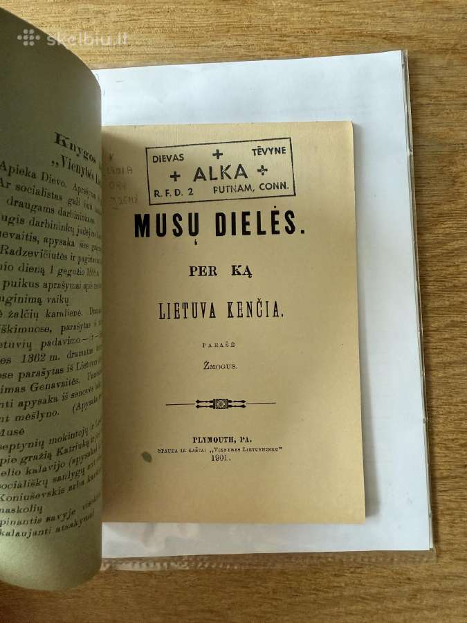 Musų dielės. Per ką Lietuva kenčia 1901 - nuotraukos Nr. 2