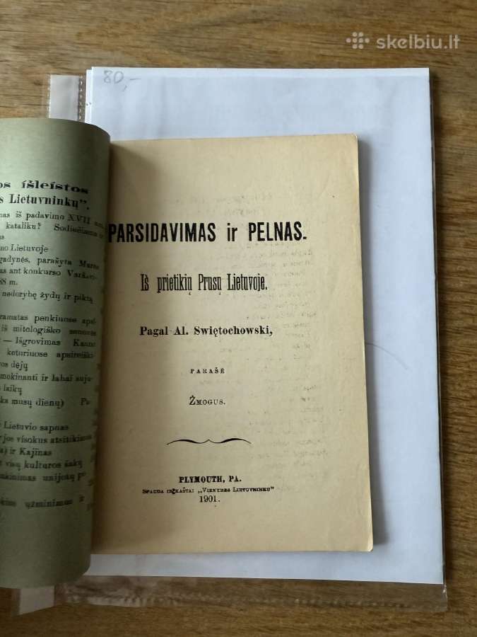 Parsidavimas ir pelnas. Prūsų Lietuvoje 1901 - nuotraukos Nr. 2