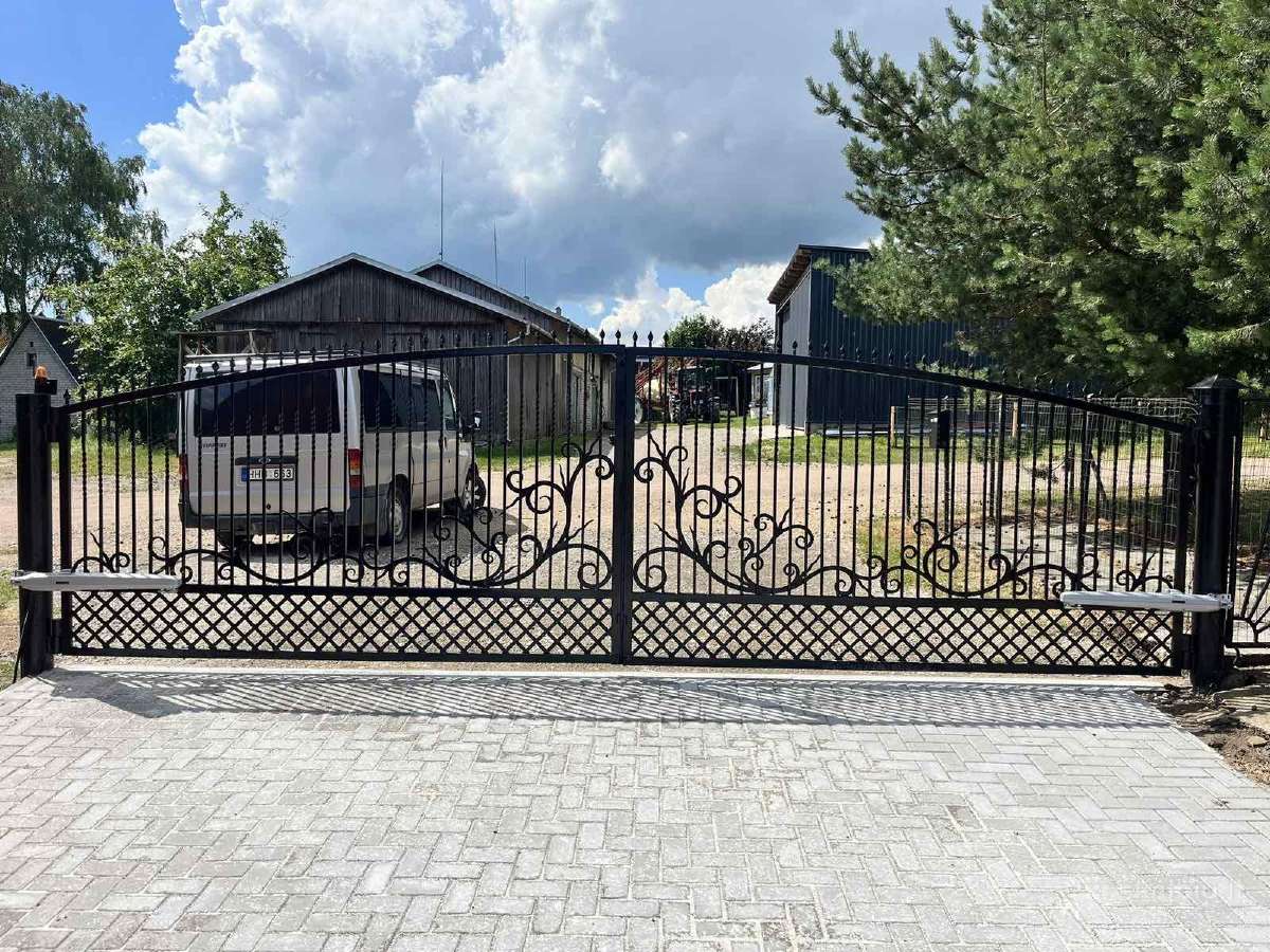 Atveriamu nustumiamu kiemo vartu automatikos mont - nuotraukos Nr. 9