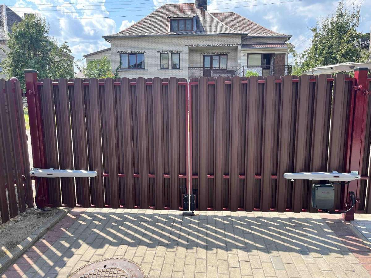 Atveriamu nustumiamu kiemo vartu automatikos mont - nuotraukos Nr. 13