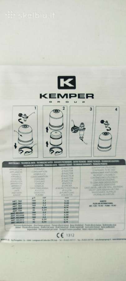 Nešiojama dujinė viryklė Kemper Ke2007 - nuotraukos Nr. 9