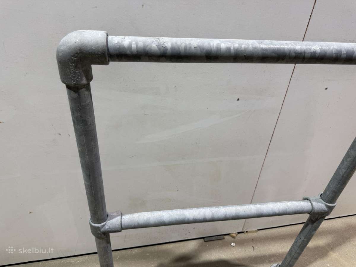 Apsauginės tvoros metaliniai cinkuoti turėklai - nuotraukos Nr. 4