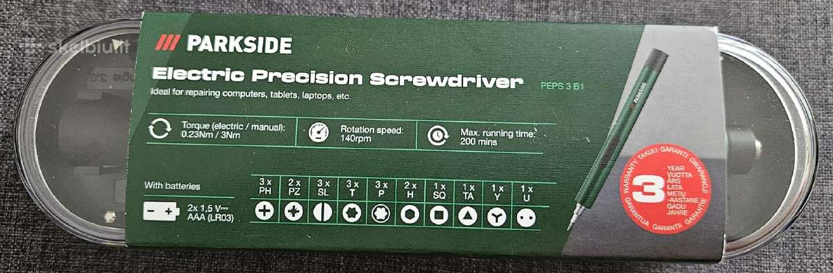 Įrankių komplektas elektrinis/mechaninis suktukas