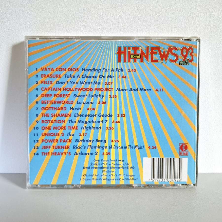 Hit News 93 Vol 1 (CD, rinkinys) - nuotraukos Nr. 2