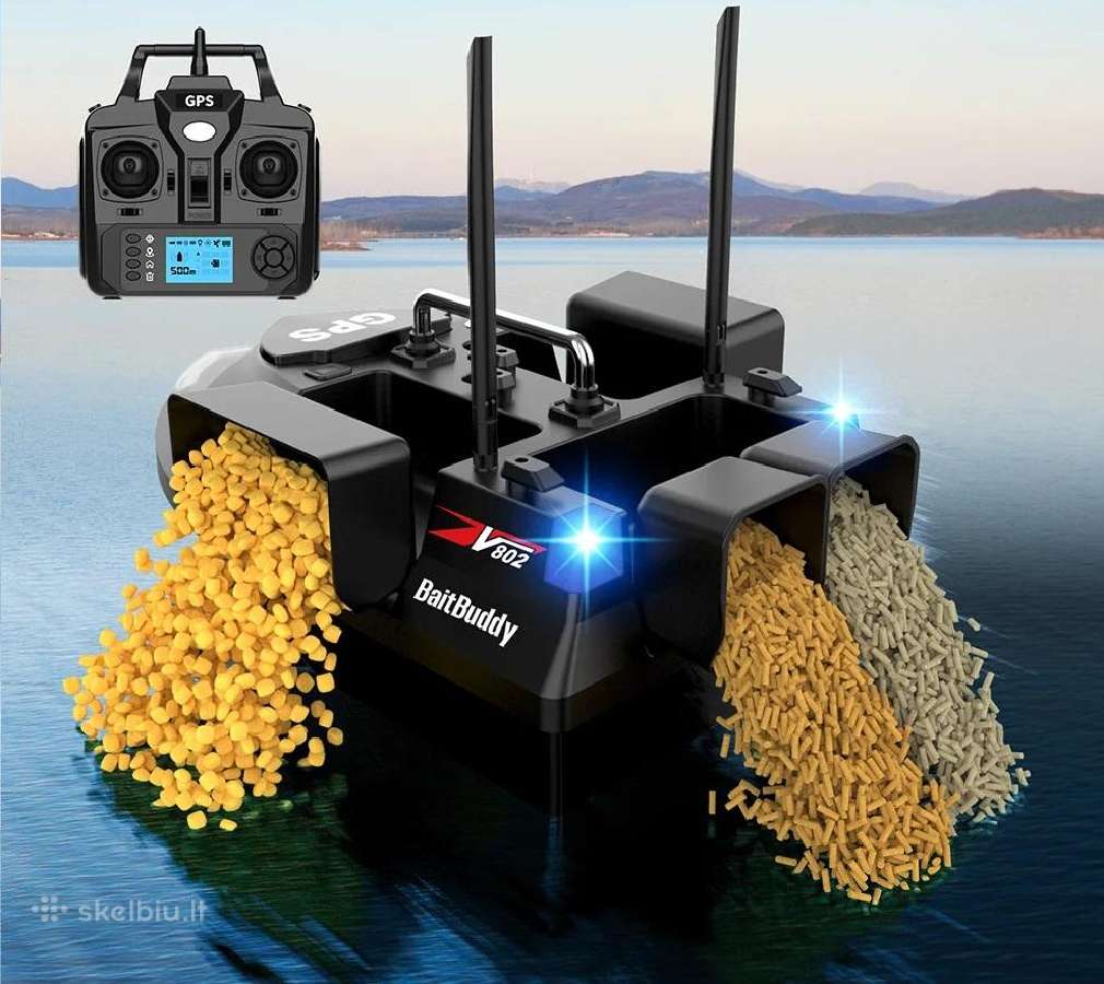 Flytec V802pro pašarų laivelis su GPS navigacija - nuotraukos Nr. 3