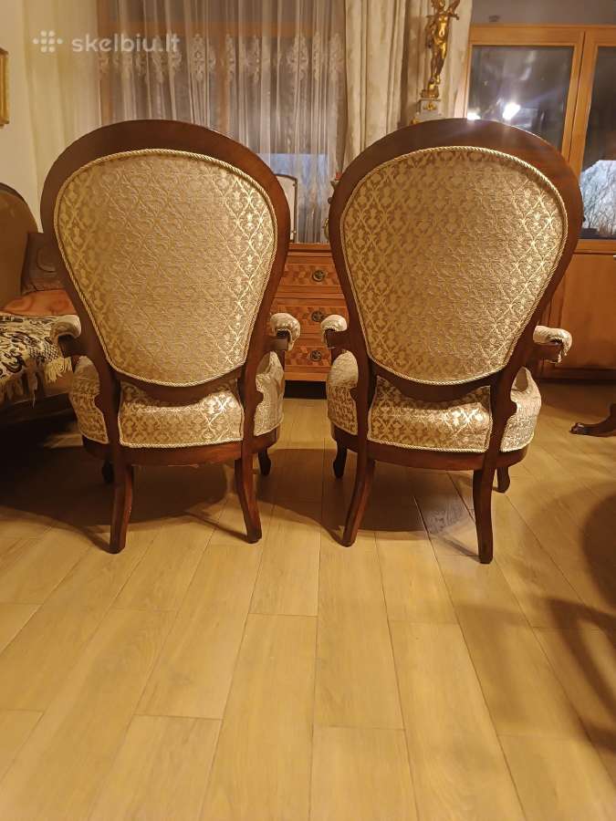 Antikvariniai restauruoti krėslai - nuotraukos Nr. 2