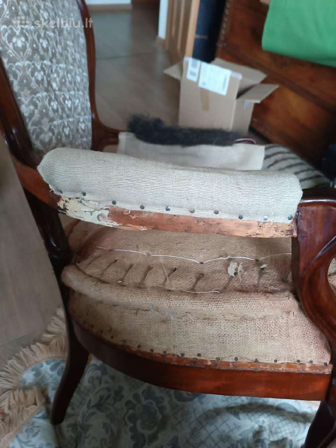 Antikvariniai restauruoti krėslai - nuotraukos Nr. 11