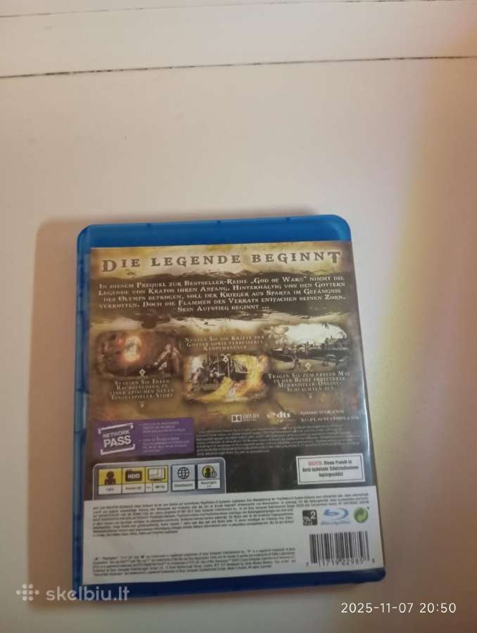 PS3 God of War Ascension – naudotas, be įbrėžimų. - nuotraukos Nr. 3
