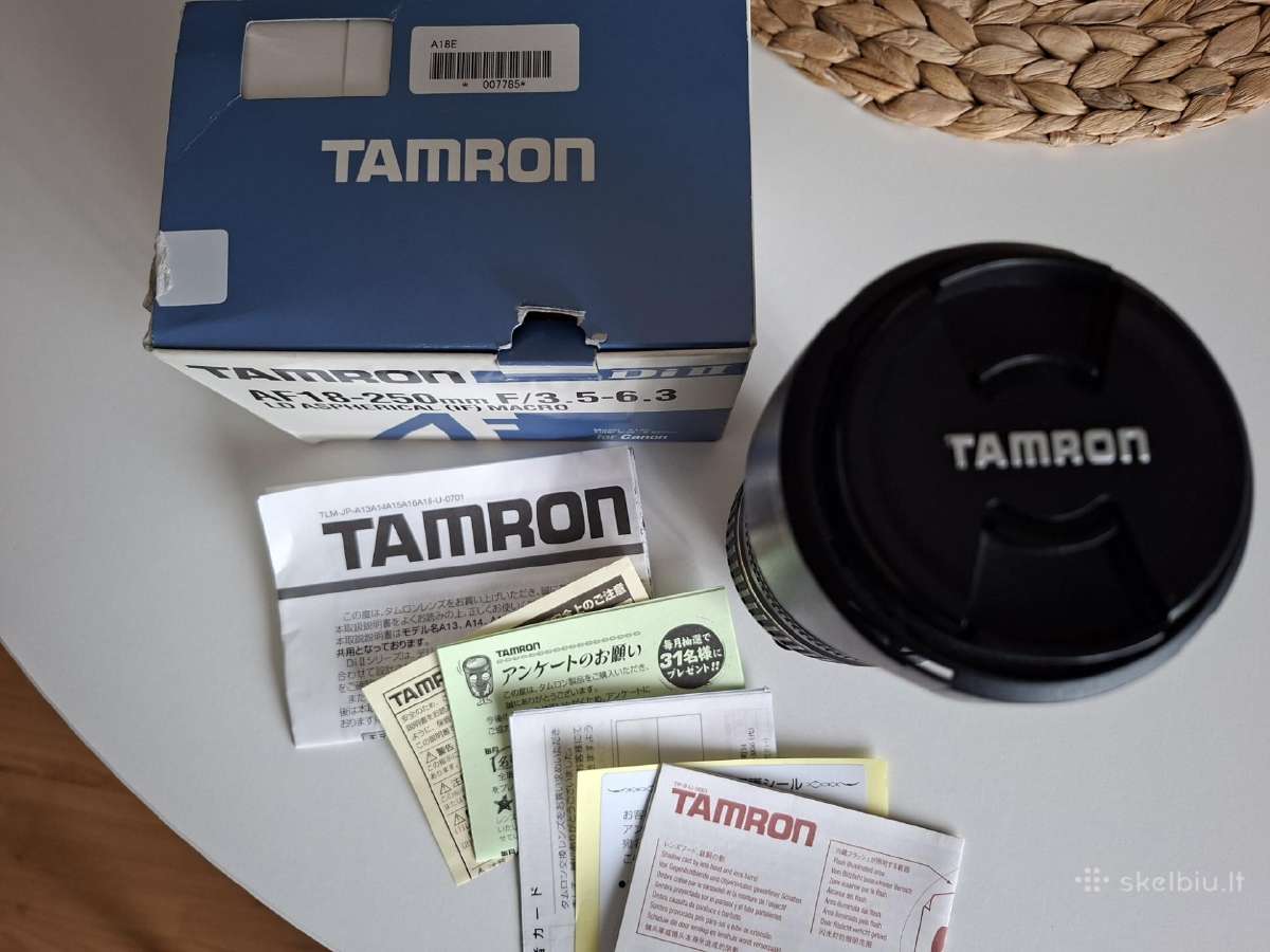 Foto objektyvas Tamron Af 18-250mm (for Canon) - nuotraukos Nr. 2