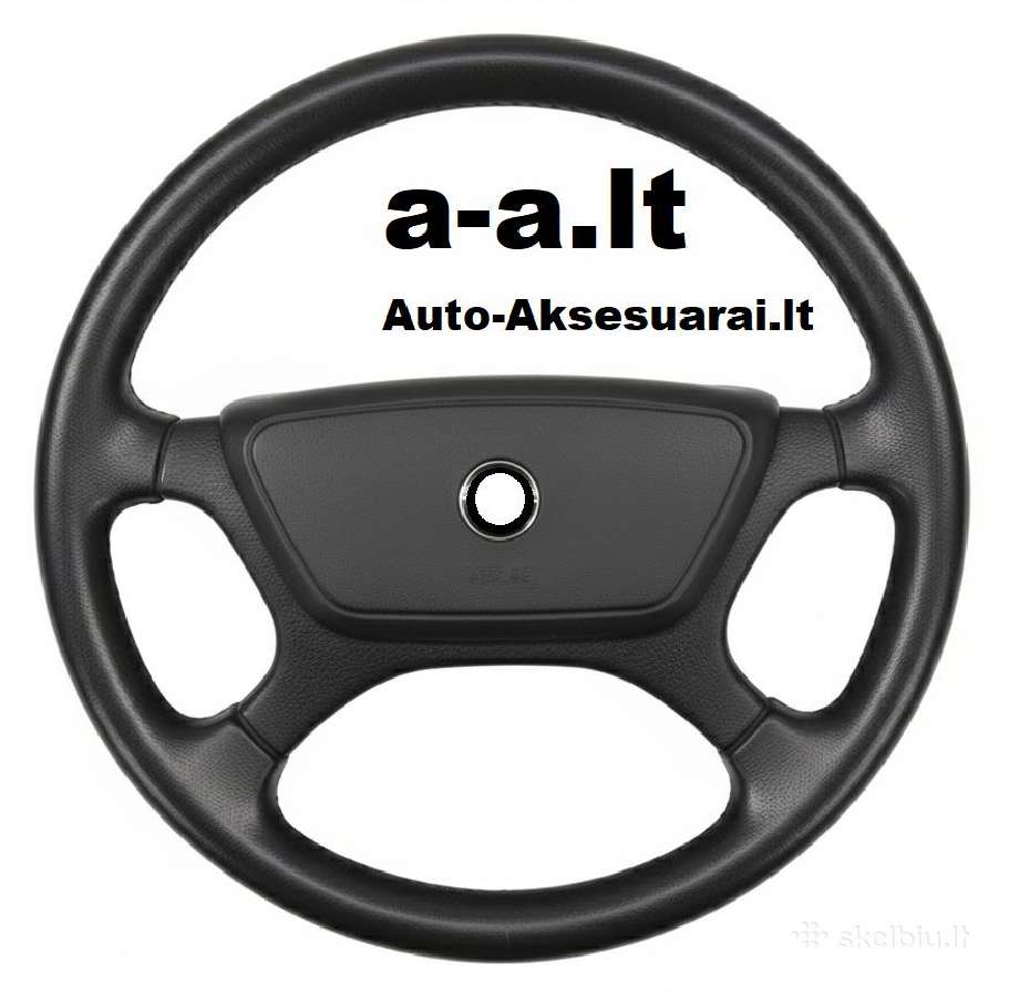 Natūralios odos vairo apdaila "Apsiūk vairą pats"