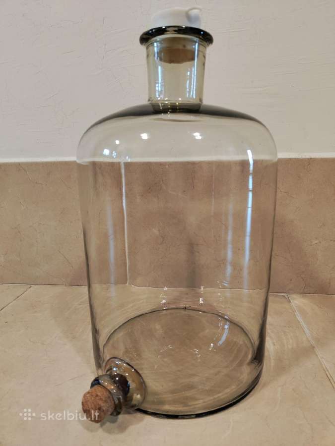 Stiklinis 10 l butelis vyno gamybai - nuotraukos Nr. 2
