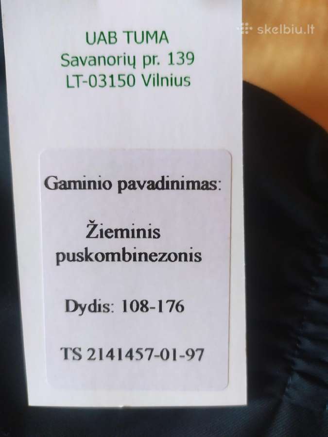 Žieminis puskombinezonis-kelnės - nuotraukos Nr. 2