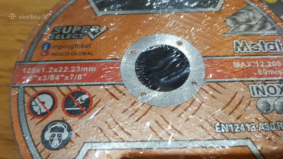 Kampinio slifuoklio Metalo pjovimo diskeliai 125mm - nuotraukos Nr. 3
