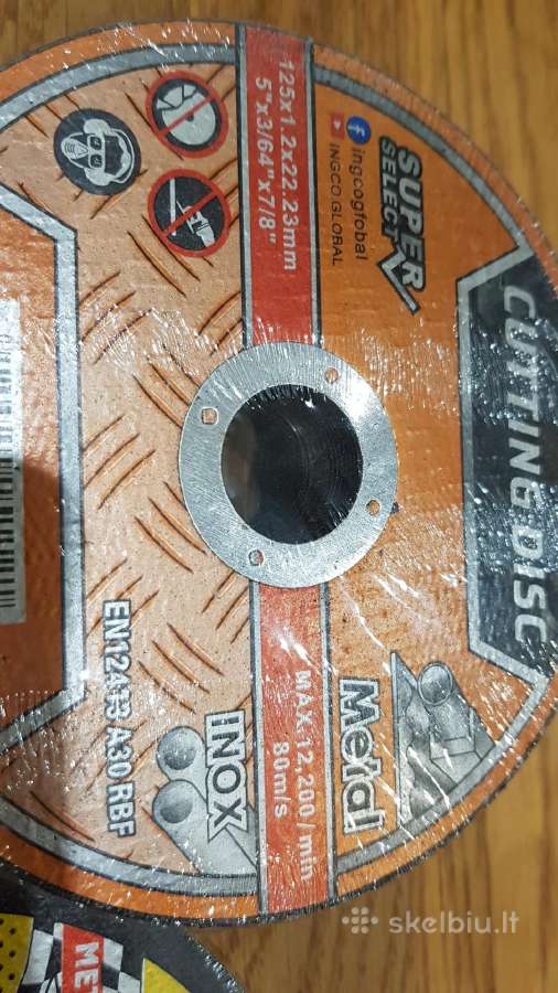 Kampinio slifuoklio Metalo pjovimo diskeliai 125mm - nuotraukos Nr. 4