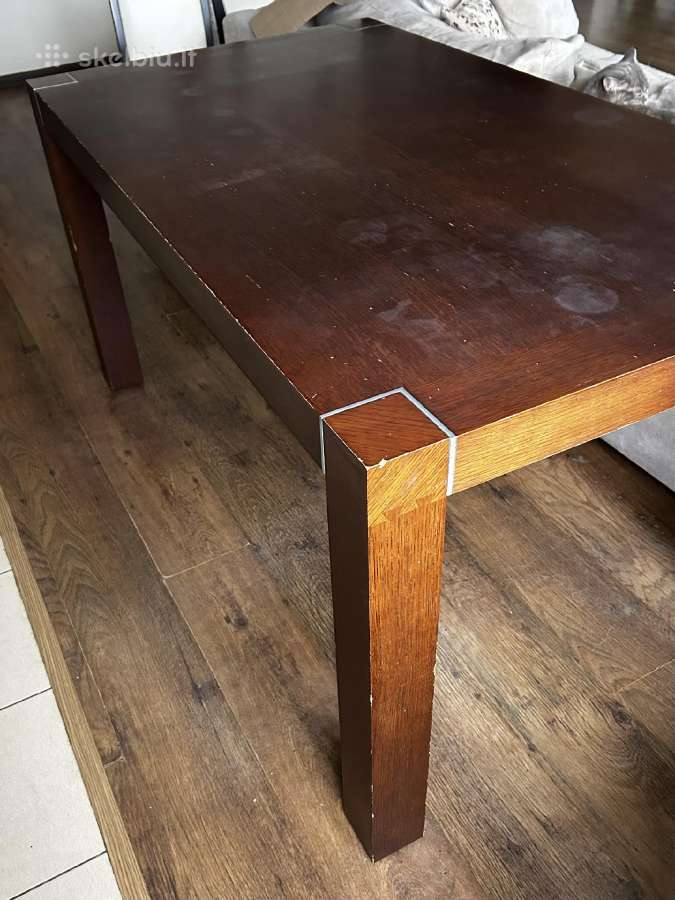 Tvirtas valgomojo stalas 150x85x76,5 - nuotraukos Nr. 6