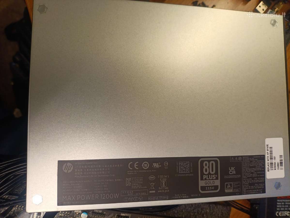 Naujas maitinimo blokas Psu stacionariam Pc 1200w