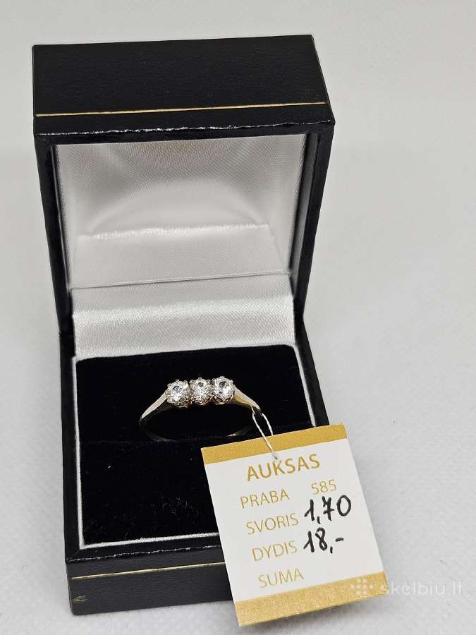 Auksinis žiedas - 167 Eur.